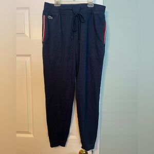 Lacoste men’s large navy sleepwear size large son wore as sweatpants drawstring